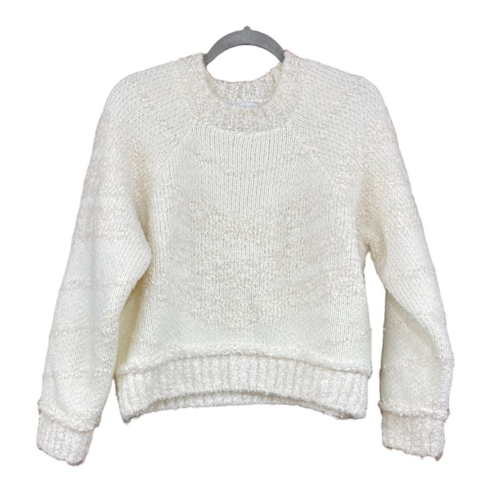 Topshop Cream Crew Neck Sweater